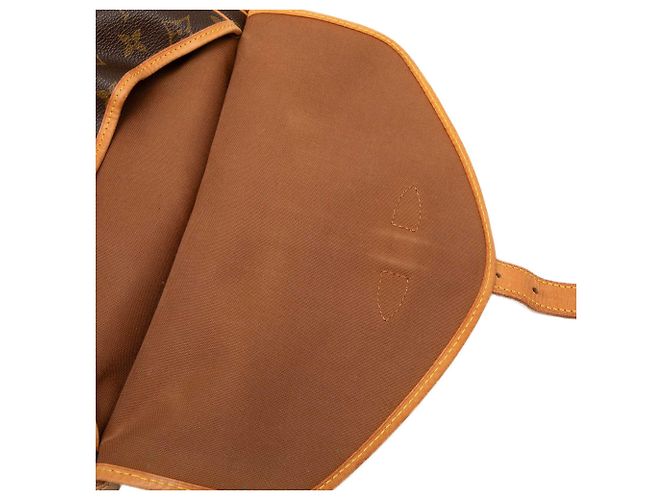 Louis Vuitton Brown Monogram Saumur 30 Marrone - vista 7