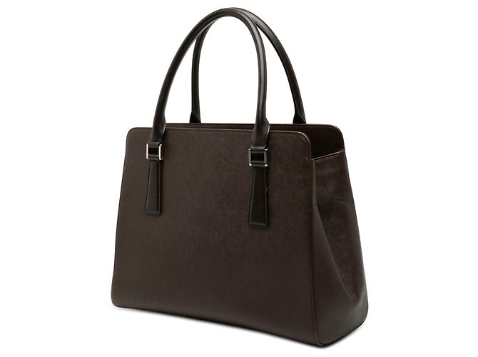 Borsa a mano Burberry in pelle marrone Marrone scuro - vista 2