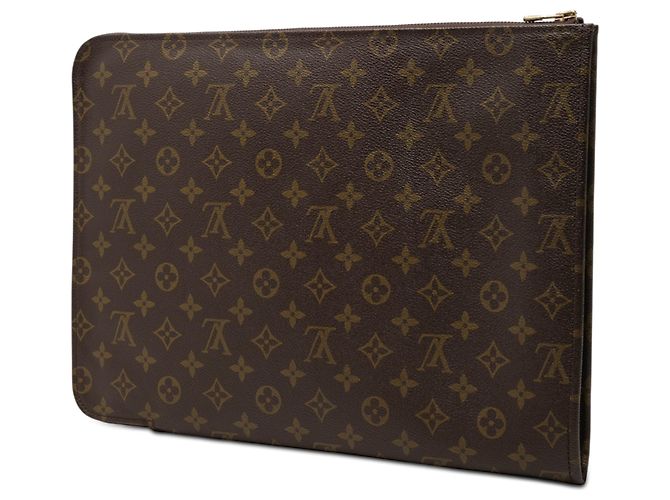 Louis Vuitton Brown Monogram Poche Documents Portfolio Braun - Ansicht 2
