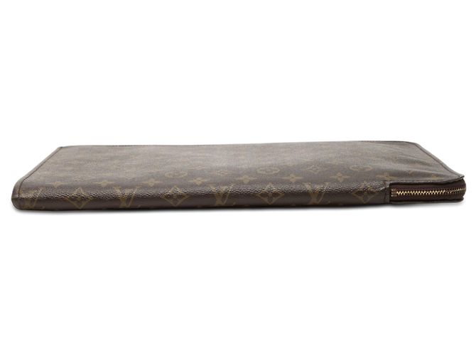 Louis Vuitton Brown Monogram Poche Documents Portfolio Braun - Ansicht 3