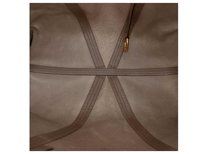 Tote Chloé Spin East West em couro de bezerro granulado cinza Marrom Cinza antracite - vista 4