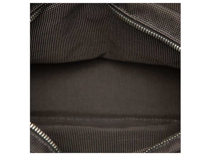 Hermès Gray Canvas Herline PM Marrom - vista 4