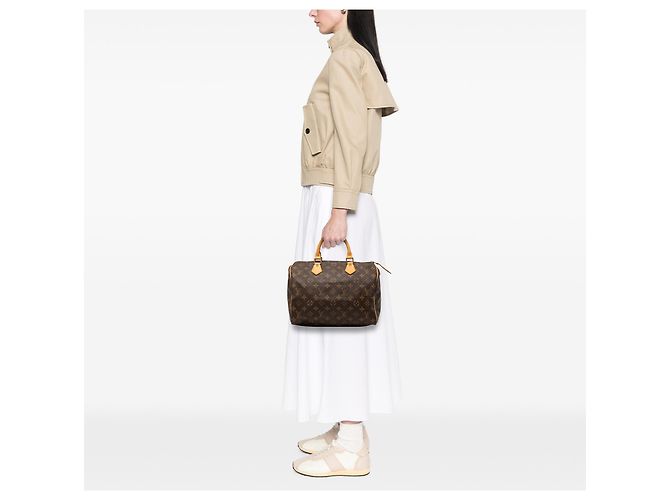 Louis Vuitton Brown Monogram Speedy 30 Marrone - vista 8