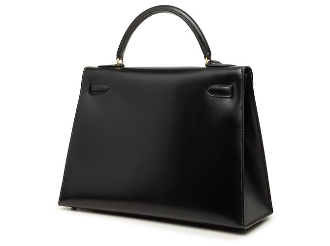 Hermès Black Box Calf Kelly Sellier 32 Nero - vista 2