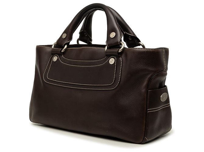 Céline Borsa a mano Boogie in pelle marrone Celine Marrone scuro - vista 2
