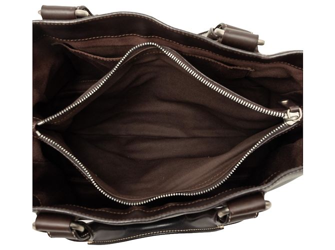 Céline Borsa a mano Boogie in pelle marrone Celine Marrone scuro - vista 4