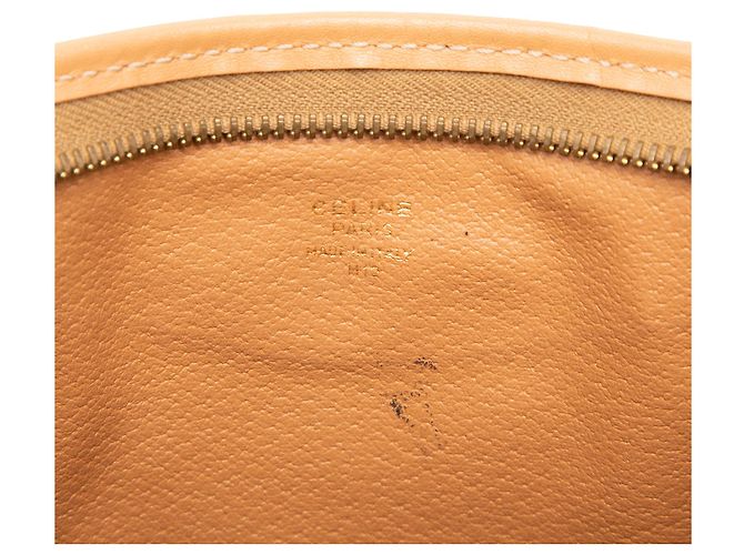 Céline Clutch Celine Brown Macadam Coated Canvas Marrone - vista 5