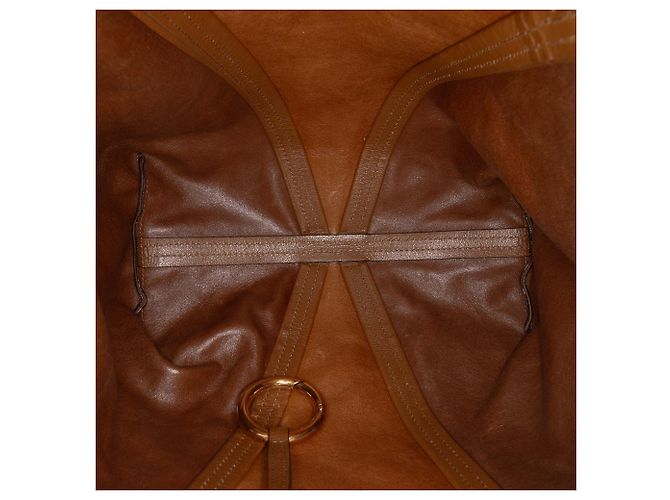 mala Spin Tote Chloé em camurça castanha e couro de búfalo grão Marrom Caqui - vista 4