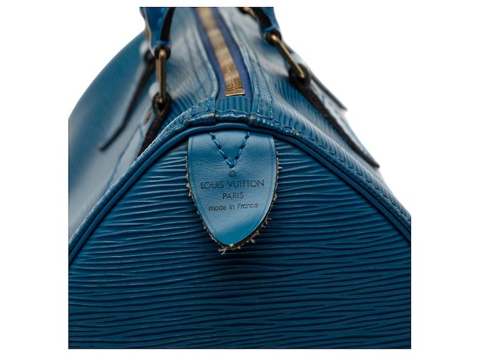 Louis Vuitton Blue Epi Speedy 25 Blau - Ansicht 5