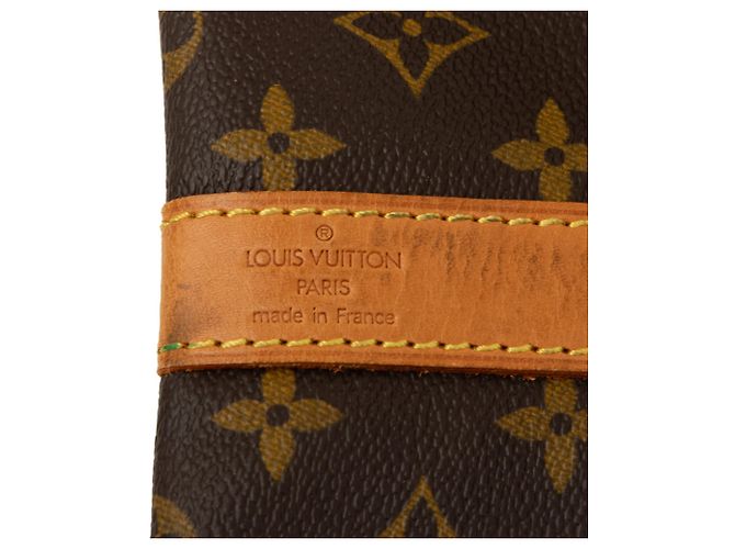 Louis Vuitton Brown Monogram Keepall Bandouliere 55 Marrone - vista 5