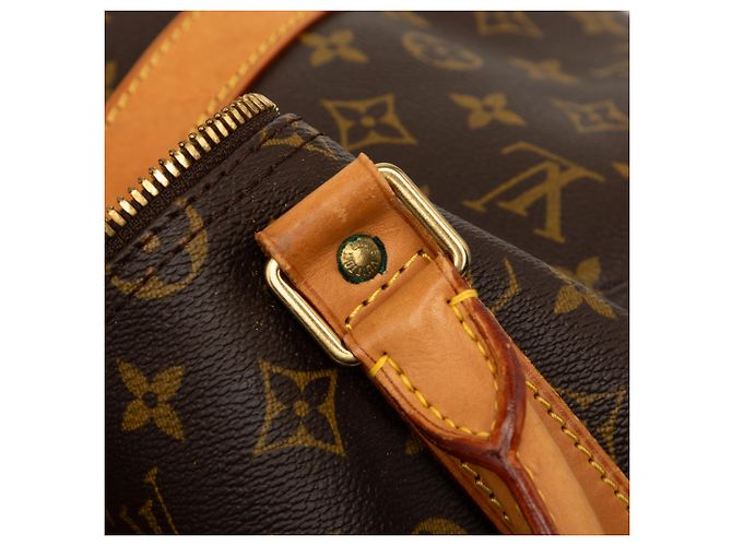 Louis Vuitton Brown Monogram Keepall Bandouliere 55 Marrone - vista 6