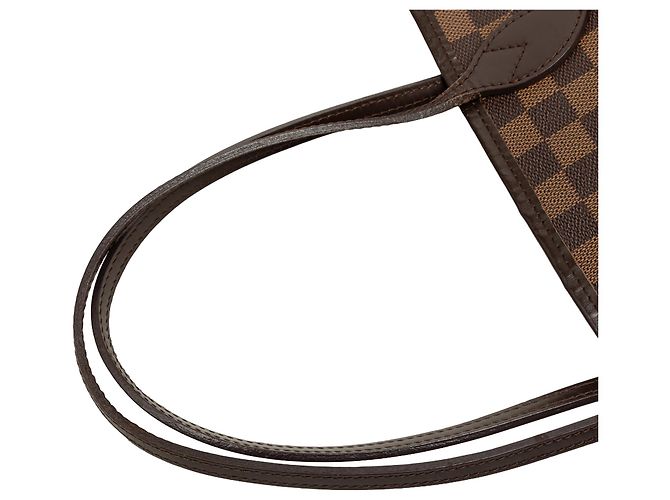 Louis Vuitton Brown Damier Ebene Neverfull MM Marrone - vista 6