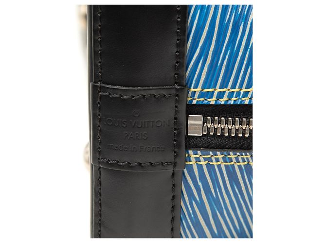 Louis Vuitton Blue Epi Denim Alma PM - vista 5