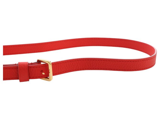 Borsa Nanogram Louis Vuitton in pelle di vitello goffrata rossa Rosso - vista 11