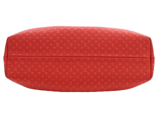 Borsa Nanogram Louis Vuitton in pelle di vitello goffrata rossa Rosso - vista 3