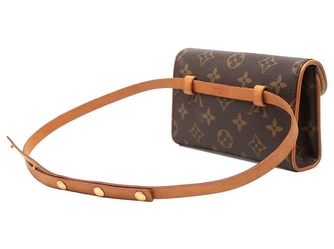 Louis Vuitton Brown Monogram Pochette Florentine Marrone - vista 2
