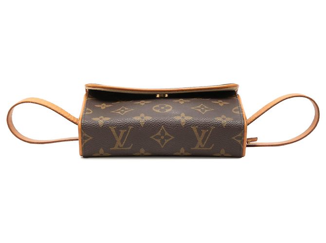 Louis Vuitton Brown Monogram Pochette Florentine Marrone - vista 3