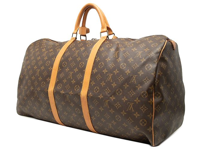 Louis Vuitton Brown Monogram Keepall 60 Marrone - vista 2