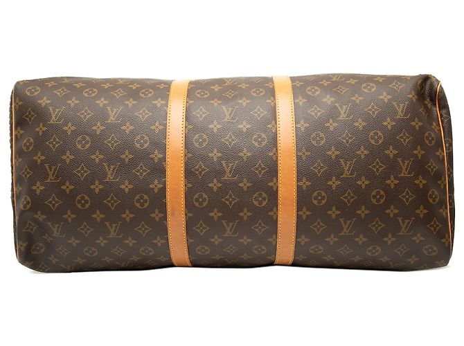 Louis Vuitton Brown Monogram Keepall 60 Marrone - vista 3