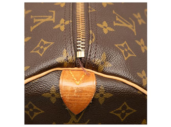 Louis Vuitton Brown Monogram Keepall 60 Marrone - vista 6