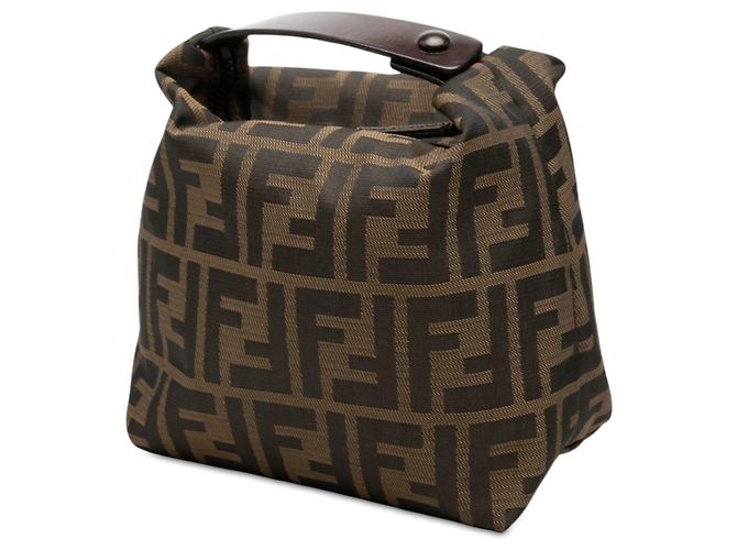 Borsa Fendi in tela Zucca marrone - vista 2