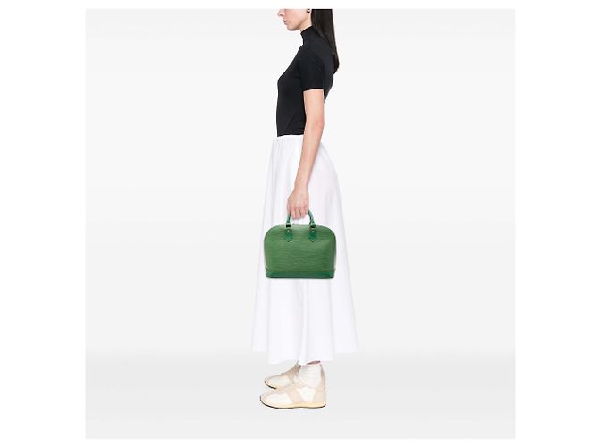 Louis Vuitton Green Epi Alma PM Grün - Ansicht 7