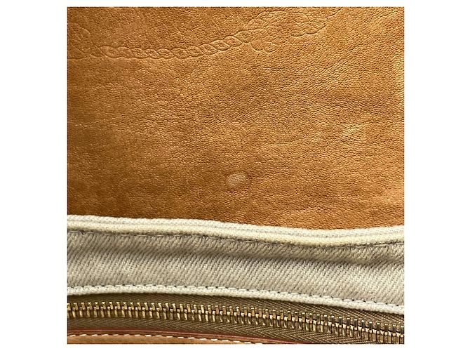 Prada Schultertasche aus Canvas Beige - Ansicht 5