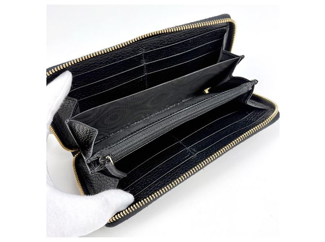 Cartera larga Gucci GG Marmont Negro Beige - vista 7