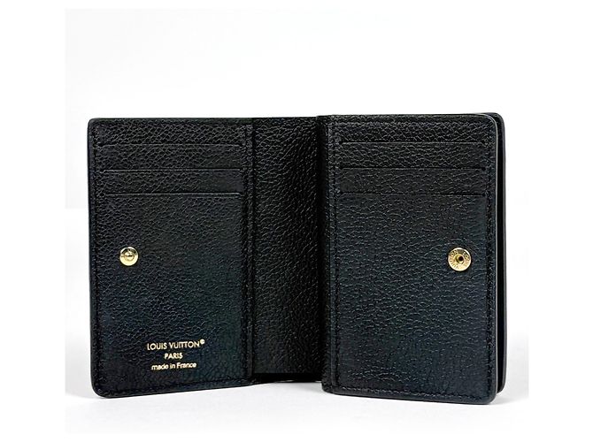 Louis Vuitton Portefeuille Claire Bi-fold Wallet Nero - vista 5