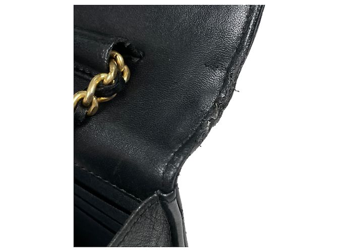 Borsa a tracolla portafoglio con catena Chanel Boy Nero - vista 5
