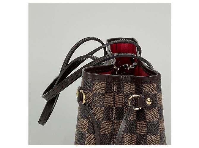 Borsa Tote Louis Vuitton Damier Brown Neverfull PM Marrone Damier ebene - vista 5