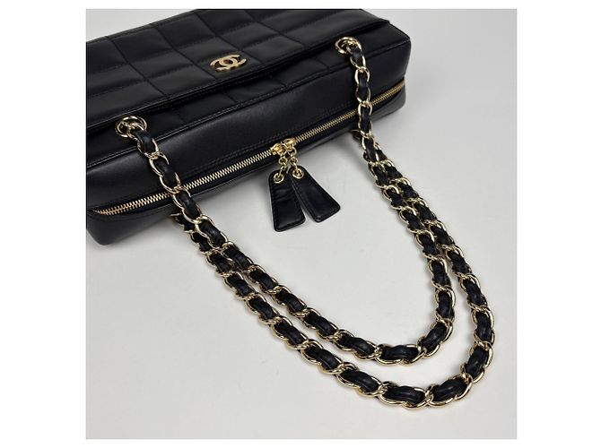Borsa Tote Chanel in pelle nera Nero - vista 5