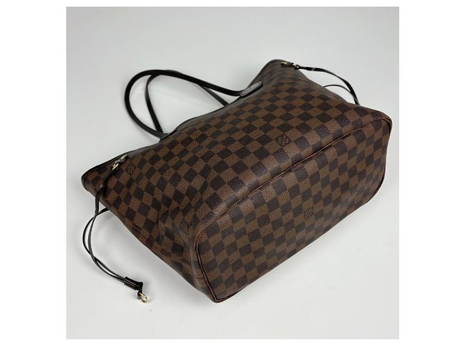 Louis Vuitton Neverfull MM Tote Bag Braun Damier ebene - Ansicht 2