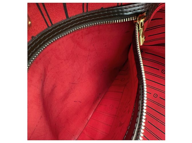 Louis Vuitton Neverfull MM Tote Bag Braun Damier ebene - Ansicht 8