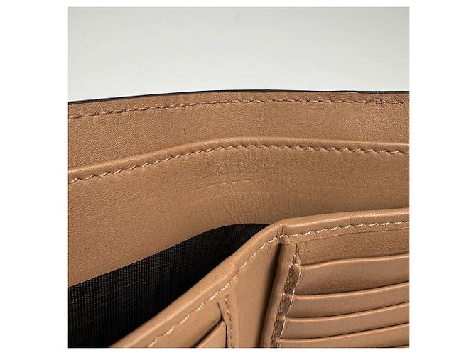 Cartera bi-fold Gucci de cuero marrón Castaño - vista 5