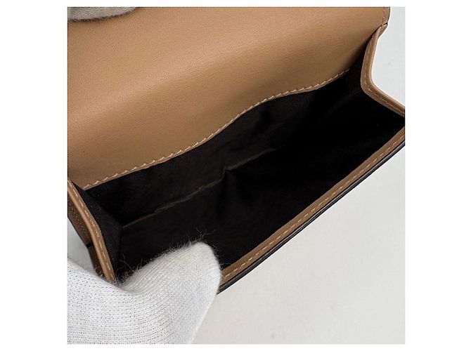 Cartera bi-fold Gucci de cuero marrón Castaño - vista 6