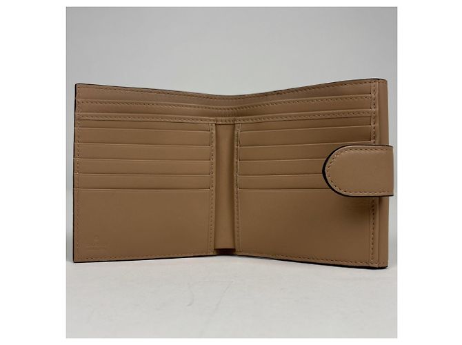 Cartera bi-fold Gucci de cuero marrón Castaño - vista 7