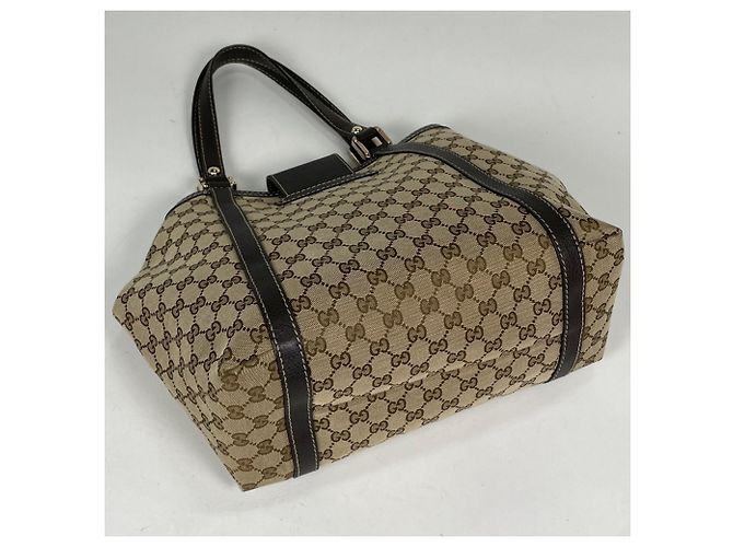 Borsa Tote Gucci GG Canvas Marrone - vista 2