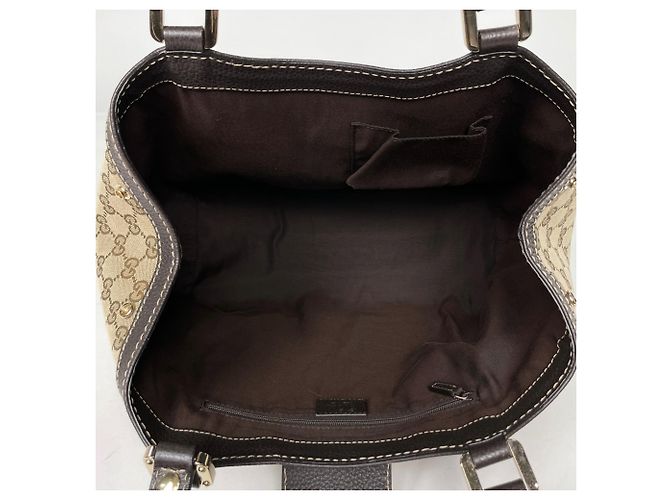Borsa Tote Gucci GG Canvas Marrone - vista 8