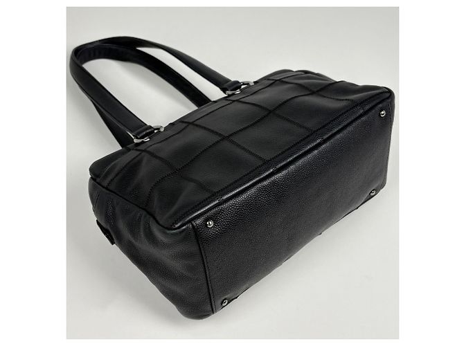 Borsa Chanel Chocolate Bar Nero - vista 2