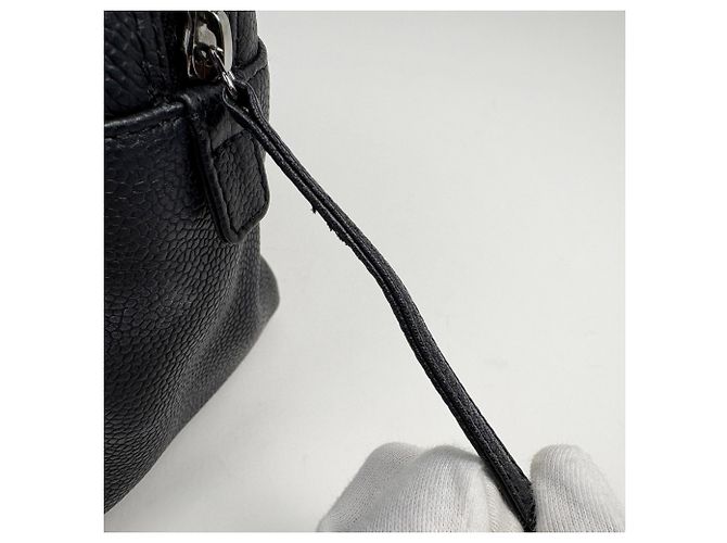 Borsa Chanel Chocolate Bar Nero - vista 4