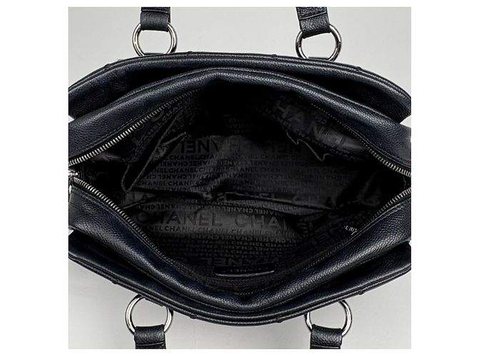 Borsa Chanel Chocolate Bar Nero - vista 6