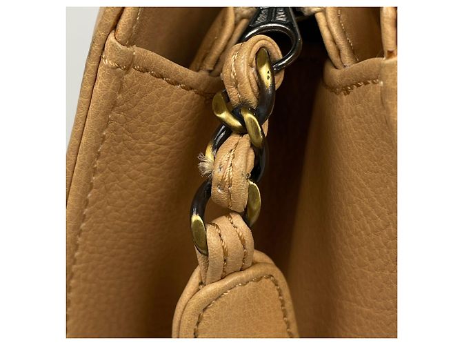 Chanel Handtasche aus beigem Leder - Ansicht 6