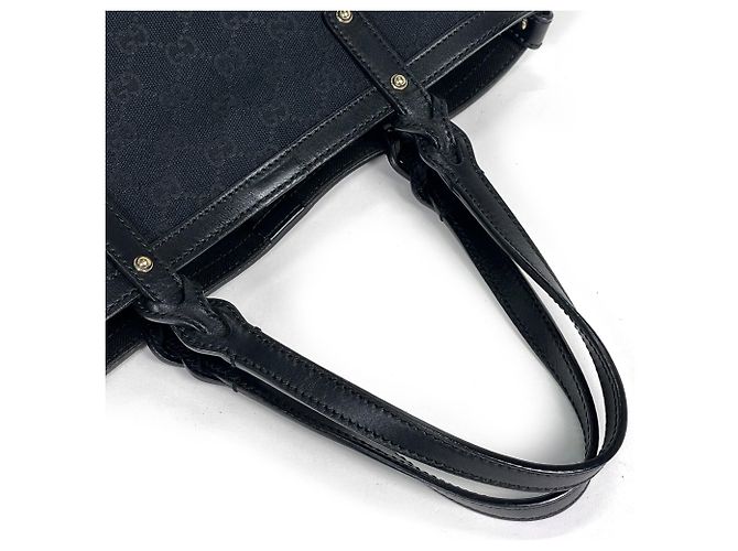 Borsa Gucci GG Canvas Black Nero - vista 5