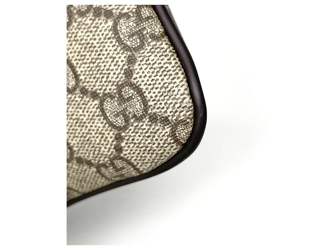 Borsa a tracolla Gucci con motivo GG marrone - vista 3
