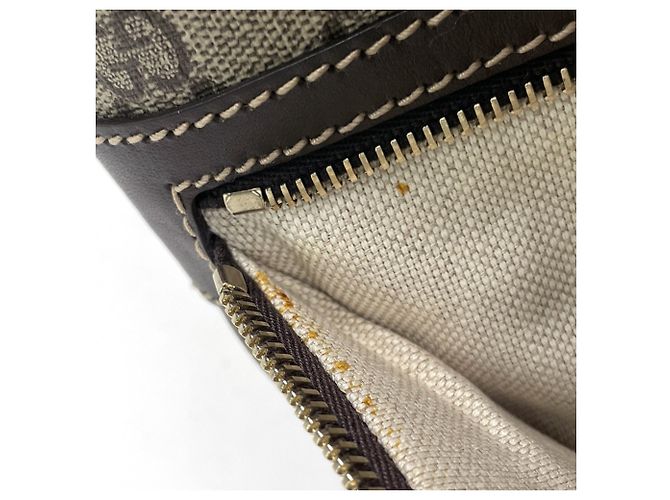 Borsa a tracolla Gucci con motivo GG marrone - vista 5