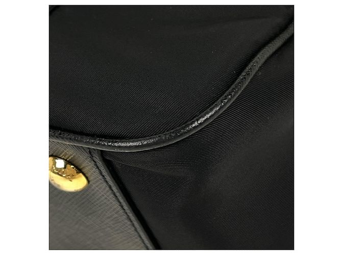 Bolsa Prada Nylon 1BB088 Preta Preto - vista 3