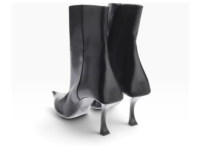 Stivaletti Balenciaga Knife in pelle nera Nero - vista 3