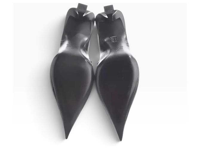 Stivaletti Balenciaga Knife in pelle nera Nero - vista 4
