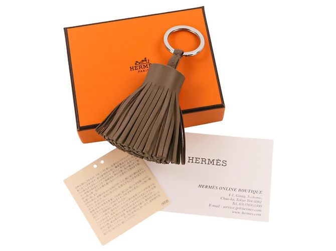 Hermès Accessorio Portachiavi Hermes Carmen Taupe - vista 11